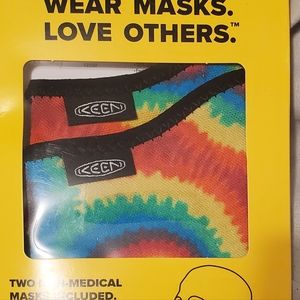 KEEN ORIGINAL TIE DYE TOGETHER WE CAN HELP FACE MASK ADULT MEDIUM LARGE, NEW